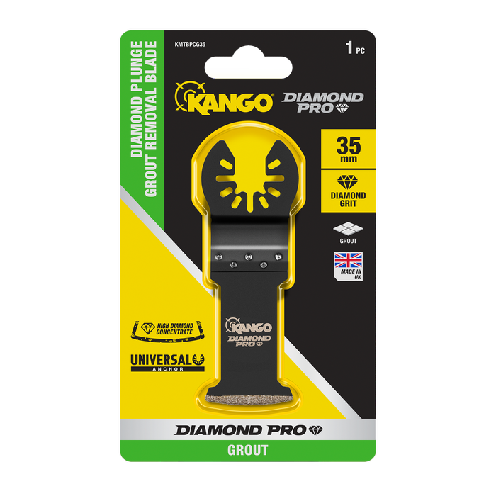 Kango 35mm Diamond Multi Tool Plunge Cut Grout Removal Blade