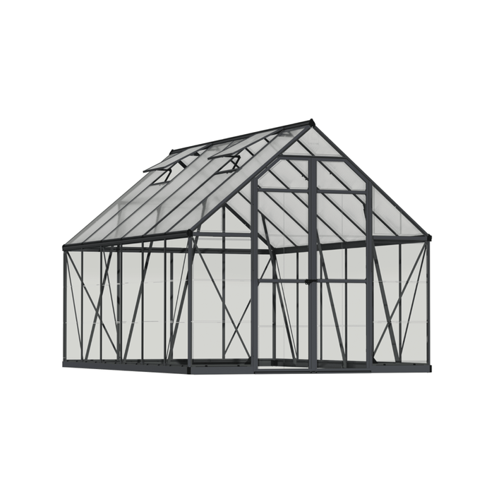 Maze 8' x 12' Balance Greenhouse - Grey Frame