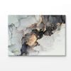 Black & Gold Ink Abstract Print 100% Australian Made 120x90cm (Stretched Canvas)