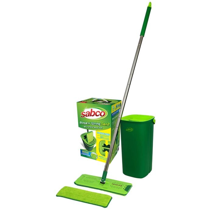 Sabco Rinse N’ Wring Gen 2 Microfibre Mop Set With Bonus Refill