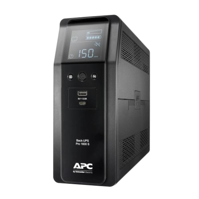 APC Back-UPS Pro 1600VA/960W Line Interactive UPS, Tower, 230V/10A Input, 8x IEC C13 Outlets, Lead Acid Battery