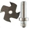 CRAFTMASTER 4mm x 4 Tooth Slot Cut With Ball Bearing Guide 12.7mm Shaft Trade Quality Router Bit