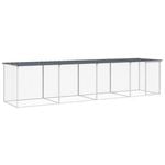 Andala Pets Chicken Cage with Roof Anthracite 403x98x90 cm Galvanised Steel
