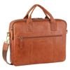 Pierre Cardin s Rustic Leather 15" Laptop Computer Messenger  Cognac