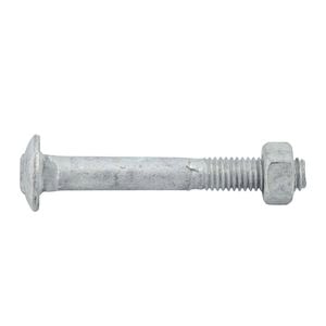 Zenith M8 x 60mm Hot Dipped Galvanised Cup Head Bolt And Nut - Each