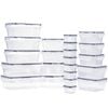 Zuni 24 Pcs Food Storage Containers Leak Proof With Labels & Pen