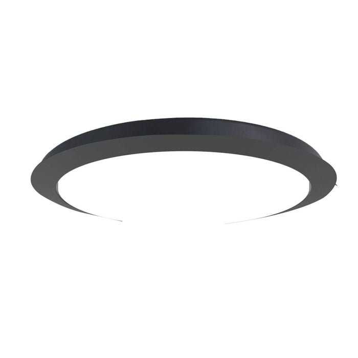 Vencha Raven RWS 24w Tri-Colour Dimmable LED Ceiling Fan Light Kit - Black