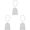 3PK Annabel Trends Vanity Luggage Travel Tag 9.5x7.5cm Silver