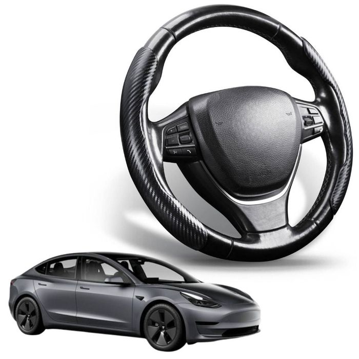 Segmented Steering Wheel Cover for Tesla Model 3 2017 - 2023