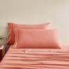 Serene 400tc Bamboo Cotton Sateen King Pillowcase Clay - Twin Pack
