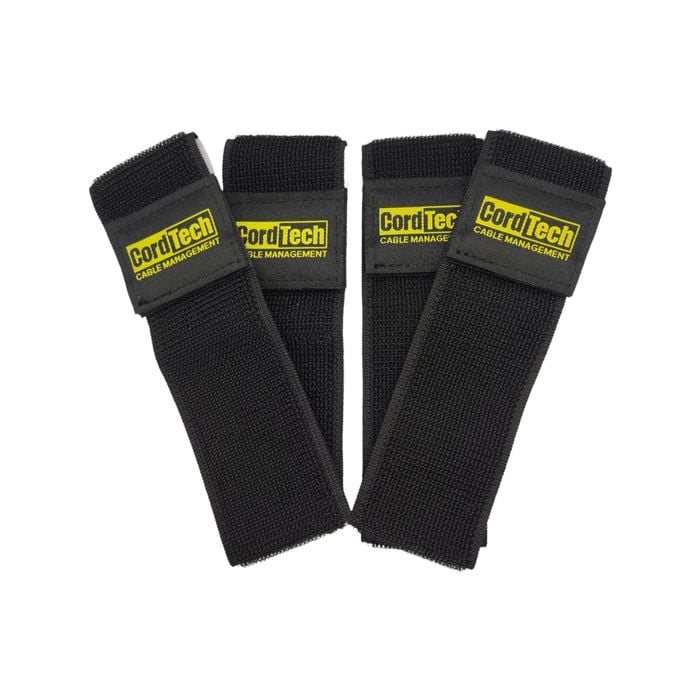 CordTech Reusable Lock-On Tidy Straps - 4 Pack