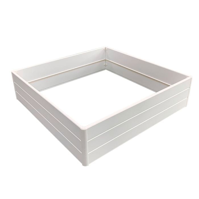 Sandleford 1130 x 1130 x 290mm White Nuvue Raised Garden Bed