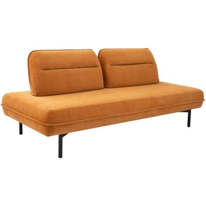 Adam Sectional Sofa with Removable Backrest - Orange
