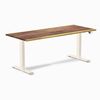 Desky Dual Hardwood Sit Stand Desk Wheat Frame 180cm