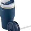 Avanti Hydroquench Insulated Smoothie Tumbler With 2 Lids 550ml - Navy