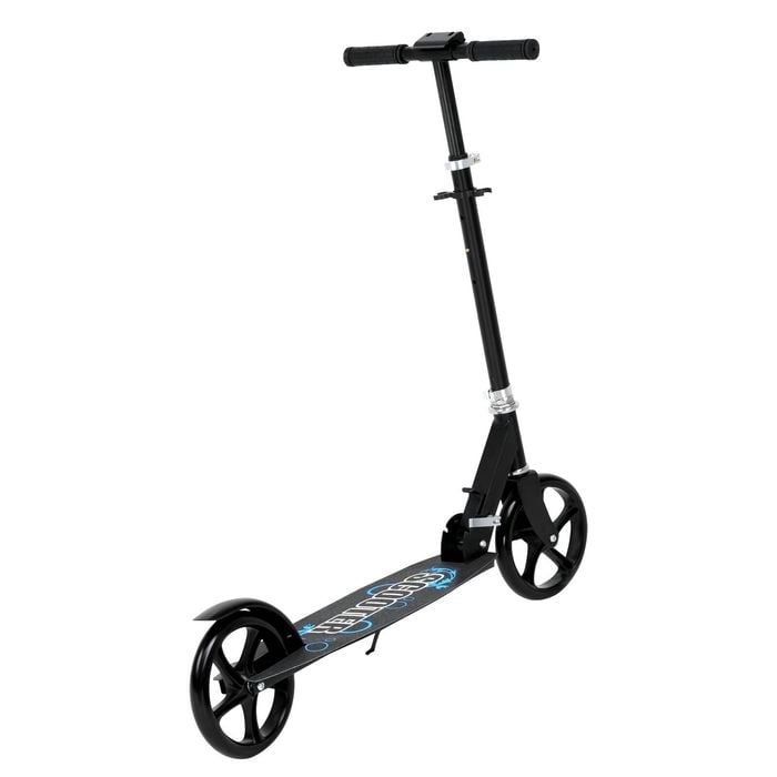Ufurniture Folding Kick Push Scooter Adjustable Height Blue
