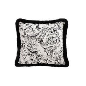 SOGA 45cm Floral Jacquard Fringe Throw Pillow
