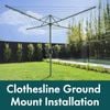 Clothesline Installation Ground Mount Install