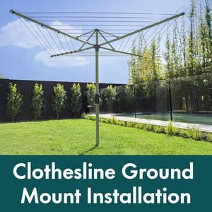 Clothesline Installation Ground Mount Install