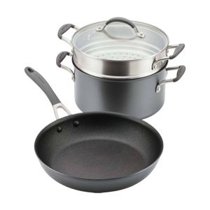 3pc Circulon Cookware ScratchDefense Nonstick Induction Set