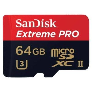 Sandisk 64gb Extreme Pro Uhs-ii Microsd Card
