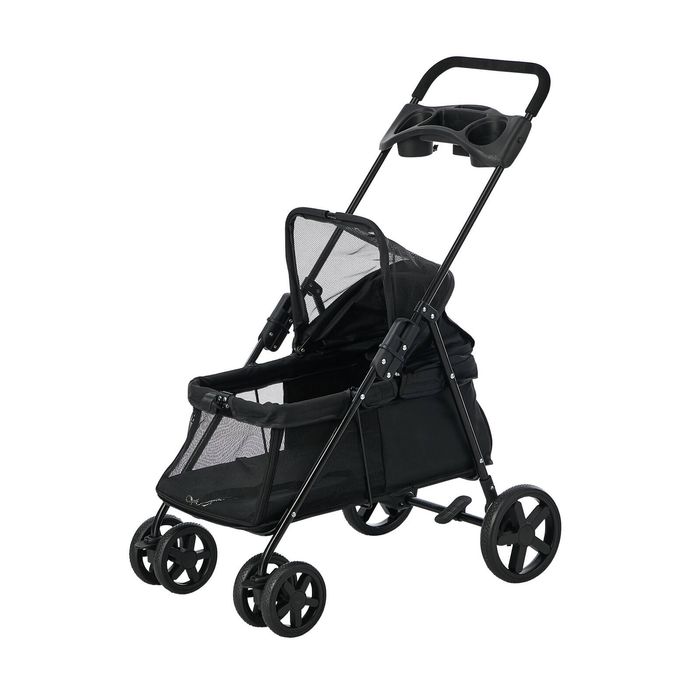 Alopet Pet Stroller for Small Medium Dogs & Cats Travel Foldable Lockable Wheels