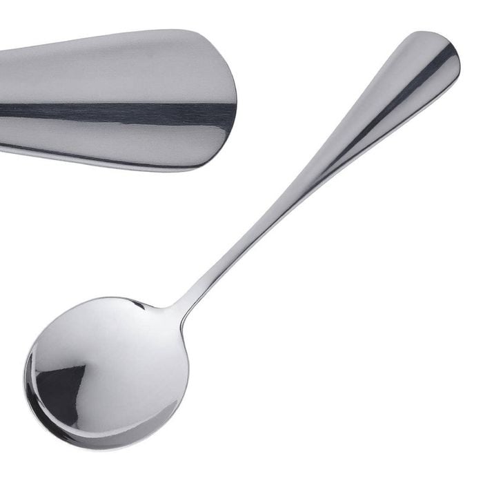 Olympia Soup Spoon Baguette 18/0 Stainless Steel 12 Pack 175mm