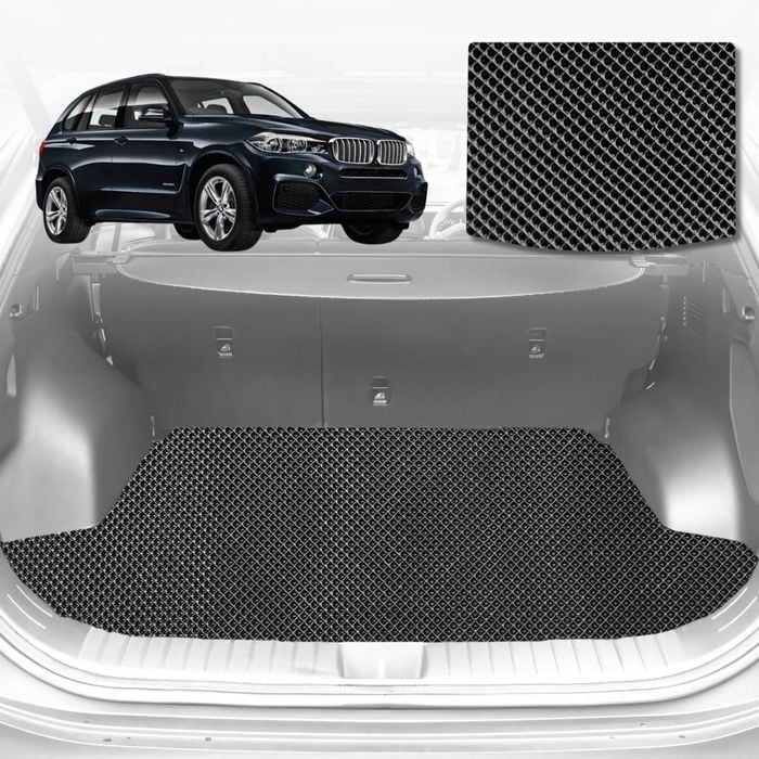 6D Diamond Car Boot Mat for BMW X5 (E70)2007-2013-Cargo Mat-Black-Outback GT