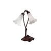 G&g Twin Lily Lamp White