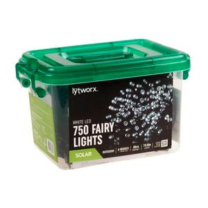 Lytworx White Solar Fairy Lights - 750 Pack