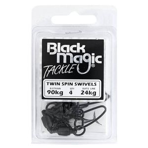 Black Magic Twin Spin Ball Bearing Fishing Swivel 24kg (90kg Breaking Strain)