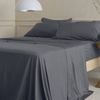 Bedding Co. Organic Bamboo Sheet Set 350TC Durable Charcoal Grey King