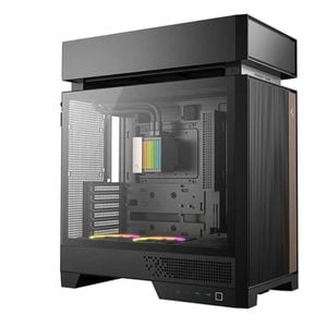 Deepcool Cl6600 Innovative Compamentalized Compact Atx Case, Pre-installed 360mm Liquid Cooler,  Dual Argb Fans