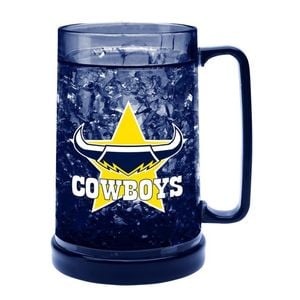Nrl Colour Freeze Mug - North Queensland Cowboys - 500ml - Gel Freeze Drink Cup