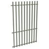 ProtectorAl 0350-1200W x 1800H Pale Eucalypt Aluminium Batten Pool Fence Panel with Mid Rail
