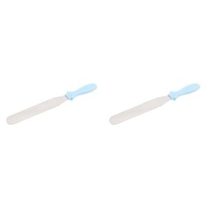 2PK Wiltshire Comfort Grip Flat Stainless Steel Palette Knife
