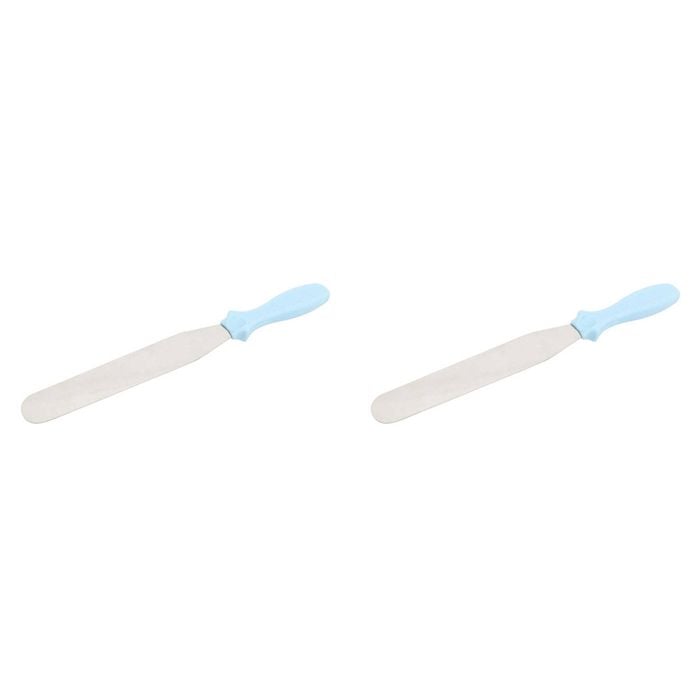 2PK Wiltshire Comfort Grip Flat Stainless Steel Palette Knife