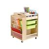 Jooyes Wooden Art Craft Material Storage Trolley  - 58 Cm | Material Trolley | 76.5 Cm
