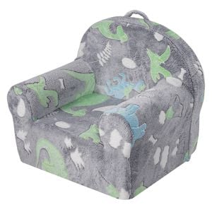 VEVOR 60x42x52cm Toddler Chair Grey Glow in the Dark Plush Playroom Furniture
