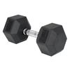 Ultimate 339 x 155 x 134mm 15kg Black with Chrome Handle Hex Dumbbell