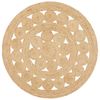 The Rug Connection Gallery Pilu Natural Jute 200x200cm - Medium Round Handwoven Jute Indoor Rug