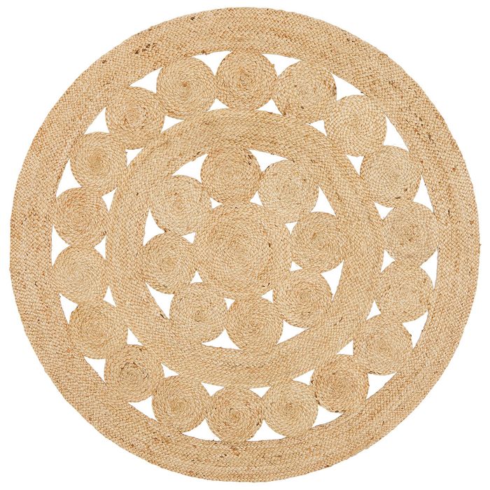 The Rug Connection Gallery Pilu Natural Jute 200x200cm - Medium Round Handwoven Jute Indoor Rug