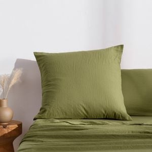 Dreamaker Superfine Washed Microfibre European Pillowcase Olive