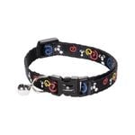 Flamingo Ziggi 20-35cm Mouse Motif Black Cat Collar