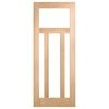 Corinthian 2340 x 920 x 35mm Internal Door White Oak Moda Clear Glass AMODG20 - 920mm
