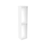 Lugna 2048 x 450 x 380mm White Double Hanging Robe Insert