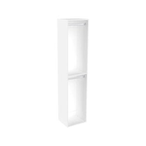 Lugna 2048 x 450 x 380mm White Double Hanging Robe Insert
