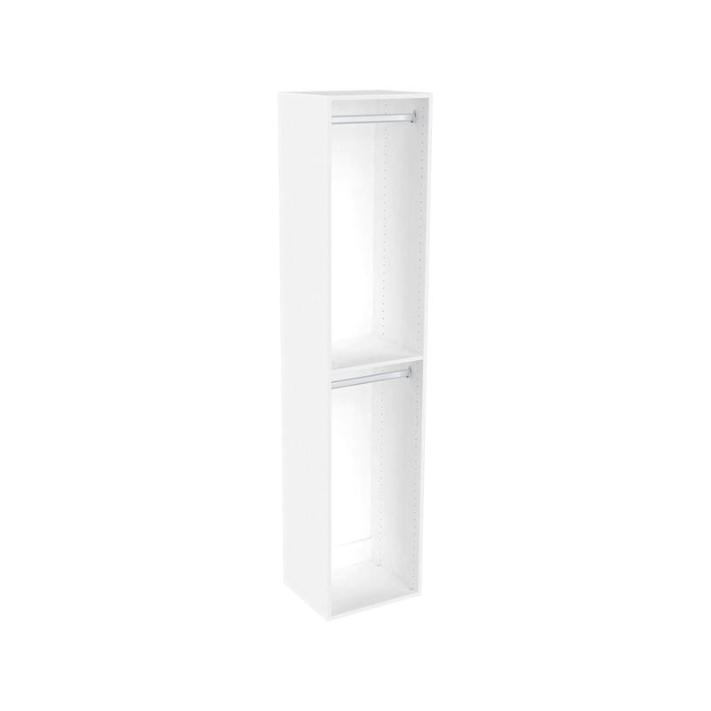 Lugna 2048 x 450 x 380mm White Double Hanging Robe Insert