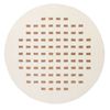 Loopsie-120cm X 120cm-balan Cream And Brown Rectangles Washable Round Rug