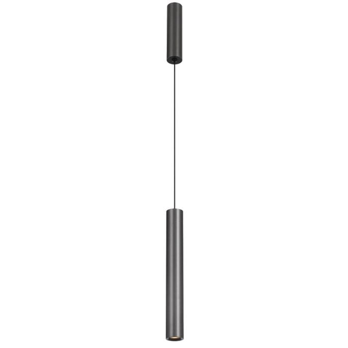 Telbix Verano Industrial Pendant Hanging Lamp Light Aluminium Gun Metal Satin